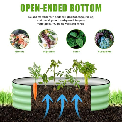 SnugNiture Raised Garden Bed Outdoor 4x2x1ft, 2 Pack - color: Green