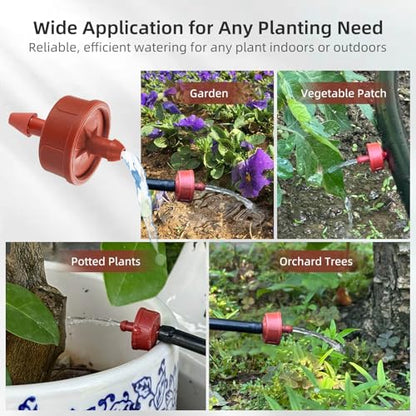 30PCS 2 GPH Pressure Compensating Drip Irrigation Spot Watering Drippers/Emitters, Self-Cleaning Constant Flow Drip Irrigation Emitters Heads Irrigation Drippers Parts for Drip Irrigation System - color: 30PCS, size: 2 GPH