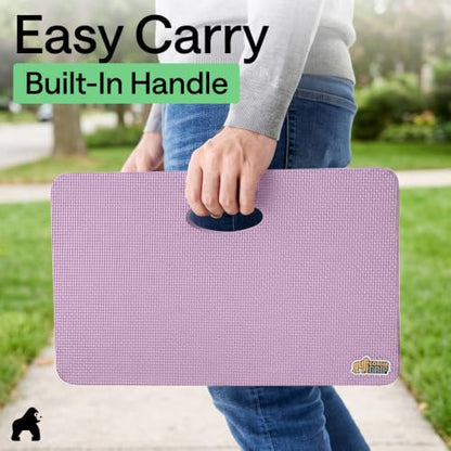 GORILLA GRIP® Extra Thick Foam Kneeling Pad for Gardening, 17.5x11 Purple - color: Purple
