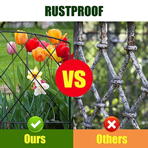 Thealyn 10ft x 24" Metal Decorative Garden Fence(5Pcs Set) - style: Minimalist