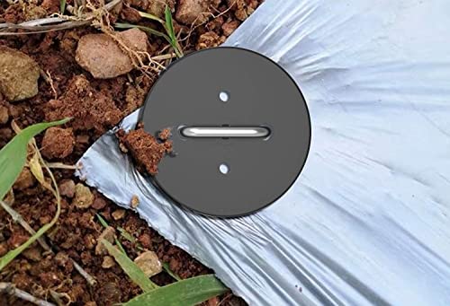 AAGUT Landscape Staples 6 Inch with Gaskets, Galvanized Garden Stakes - size: 6'' x 200Pcs-11Ga With Gaskets