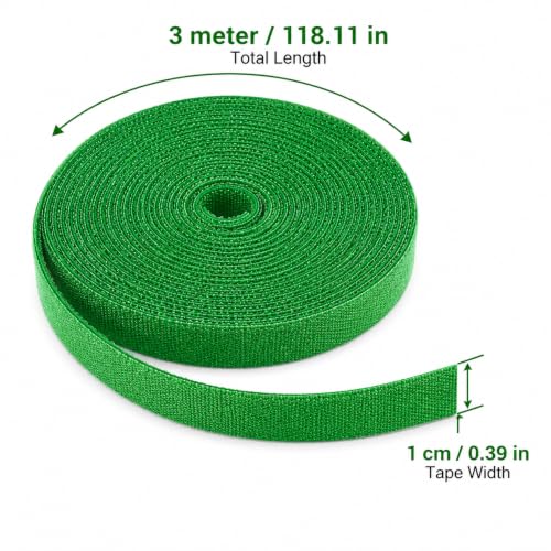 1roll 3meter Nylon Plant Ties, Reusable Garden Tape for Plant Support