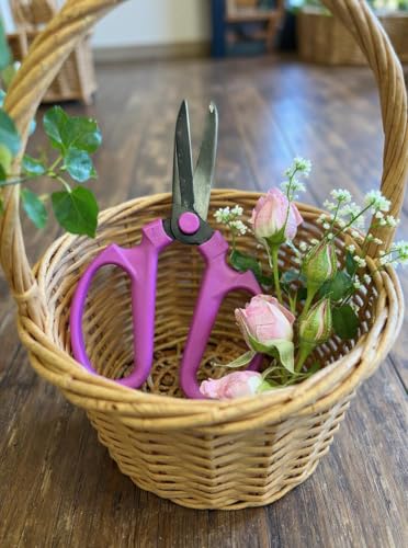 Garden Pruning Scissors Carbon Steel Blades 7.6 Inch Bougainvillea - Hot Pink - style: 7.6 inch Hot Pink