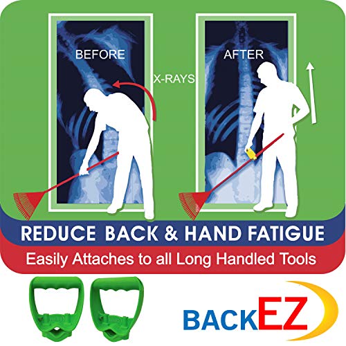 Back-Saving Tool Handle Attachment, EVR-Grip Upgrade, Labor-Saving Ergonomic Shovel Add-on Handle Green - color: Green
