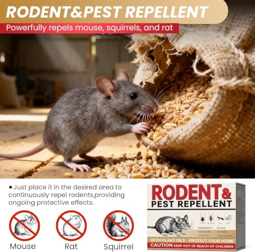 Rodent Repellent 36 Balls, Mouse Repellent for Indoor & Outdoor Use