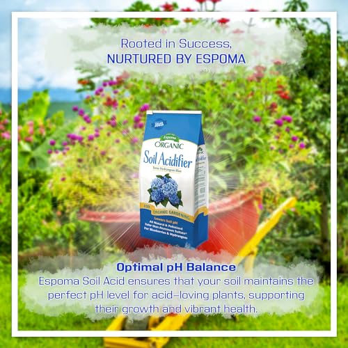 Espoma Organic Soil Acidifier 6 lbs Bag With My Garden Pool PH Test Strips 20 ct. - Acidify, Enhance Hydrangea Color, Embrace Organic Gardening, Achieve Optimal Balance