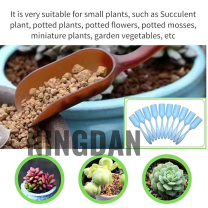 10Pcs NINGDAN Mini Shovel,Plastic Mini Gardening Shovel Spoons Soil Scoops,Cultivation Digging Transplanting Tools for Succulents Potted Flowers,Milk Powder/Coffee Beans Scoops (All Light Blue) - color: All Light Blue