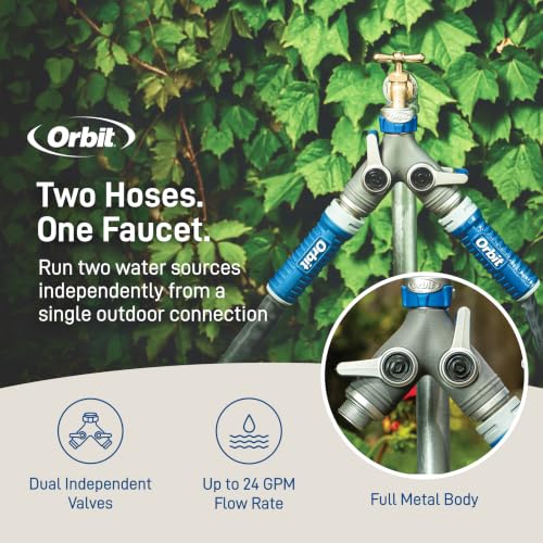 Orbit Elevated 2-Way Shut-Off Hose Y Adapter, 28294