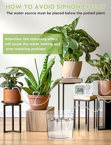 Moistenland Automatic Plant Waterer, Indoor Plant Watering System