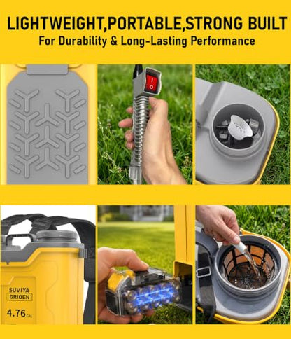 4.76-Gal Battery Powered Backpack Sprayer Compatible with DeWalt 20V MAX