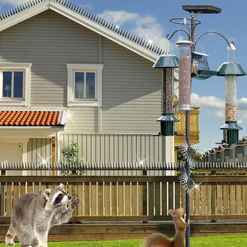 Foneso 304 Stainless Steel Bird Spikes, Anti Climb for Fence & Feeder Poles - size: 80in