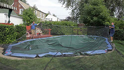 Leaf Net Cover for 20-Foot-by-40-Foot Rectangle In-Ground or Above-Ground Swimming Pools | Keeps Leaves and Other Debris Off Your Winter Pool Cover - size: 20' x 40' Rectangle