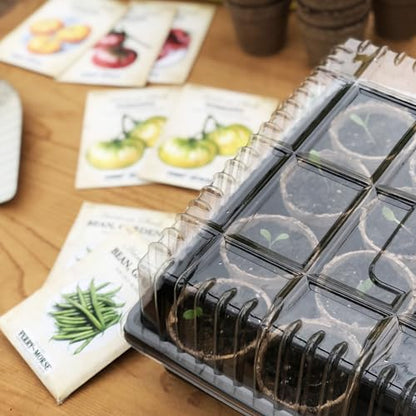 Jiffy Plant Germination Dome - Clear Humidity Cover, Lightweight - 21 x 11 in - 2 in Tall - Plastic - style: 10 Domes