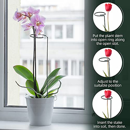 7 Pack Plant Support Stakes with 10 Clips