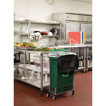 Rubbermaid Commercial Products Slim Jim Plastic Rectangular Trash/Garbage Can/Bin with Venting Channels 23 GAL Yellow for Kitchens/Classrooms/Offices/Back of House - color: Yellow, size: 23 Gal