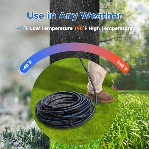SheeChung Short Garden Hose 4ft x 5/8",Rubber Water Hose, Female to Female - size: 4ft-double females