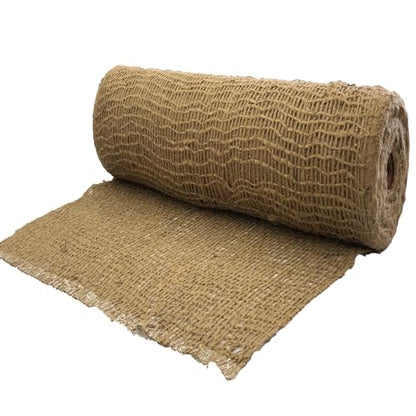 AK Trading CO. Jute Erosion Control, Soil Saver Mesh Blanket - 48" Wide x 75 Yard Roll (225 feet Long) - 900 Sq. Ft. Coverage - size: 75 Yards