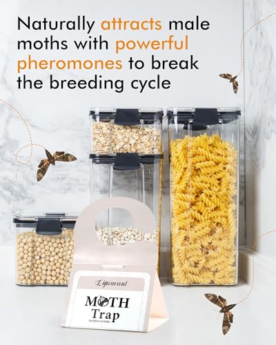 Pantry Moth Traps - Extra Strength Hanging Clothes Clothing Moth Traps with Pheromone for House Pantry Indoor Closets - 10 Pack - size: 10-pack