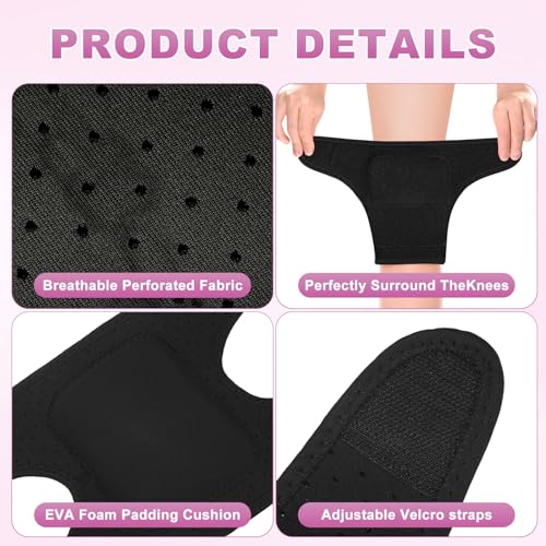 M METERXITY 2-Pack Gardening Knee Pads Thick Foam S Black - color: Black, size: Small