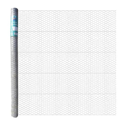 20GA Galvanized 60in x 50ft x 1in Mesh Chicken Wire Hexagonal Poultry Netting - size: 60"x50'