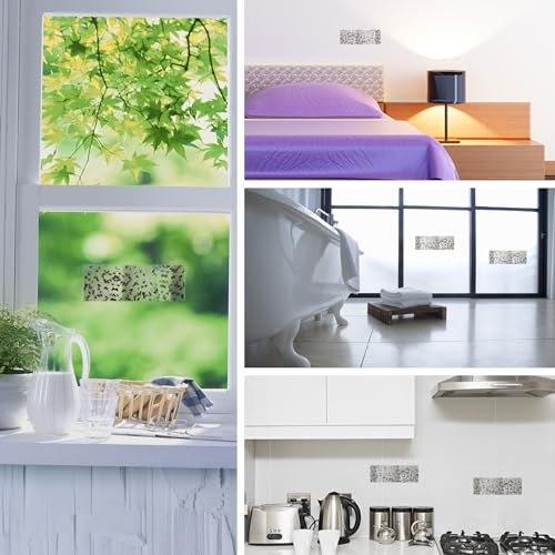 60 Pcs Window Fly Traps for Indoor/Outdoor, Insect, Bugs, Fly & Fruit Fly Glue Sticky Adhesive Insect Killer - Easy to Use, Waterproof, Disposable, Non-Toxic, and Odorless, Economic Pack