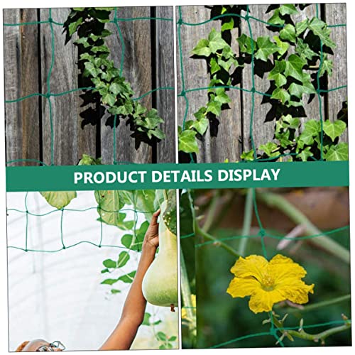 YARNOW Plant Climbing Net Green, Trellis Netting for Climbing Plants Vegetables Fruits, Ideal for Outdoor Vertical Horizontal Use