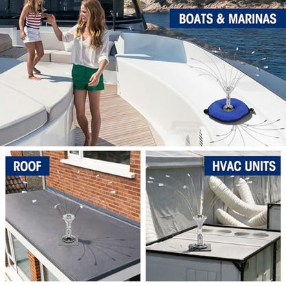 Buzzlett 6 Ft Bird Deterrent for Boats with PVC Base - size: 6 Feet