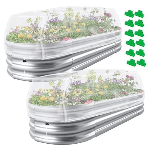 Garden Netting for Raised Beds, Plant Covers Garden Protection Bird Netting - size: 96x48x12 in