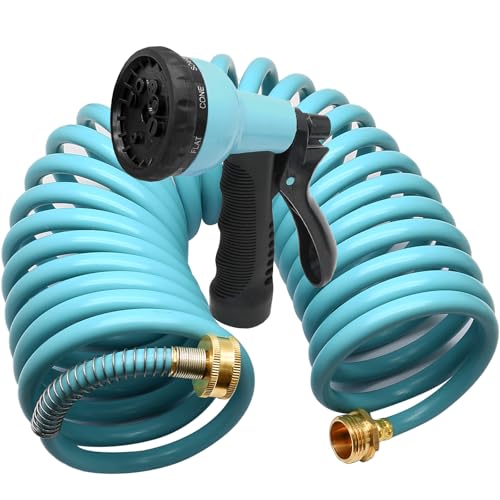 25ft EVA Garden Hose - color: Blue, size: 25FT