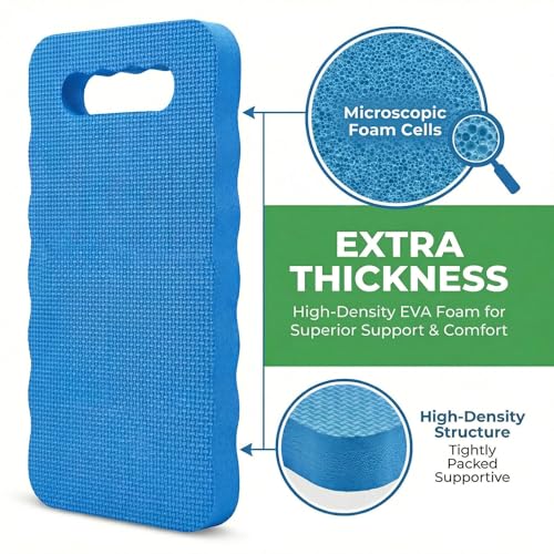 4 Pack Thick EVA Garden Kneeling Pad, 16x7 in Waterproof Knee Mat