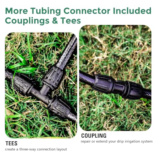Maotong 20 FT 1/2 inch Drip Irrigation Tubing Main Line Hose for Garden Irrigation System - size: 20 FT 1/2"
