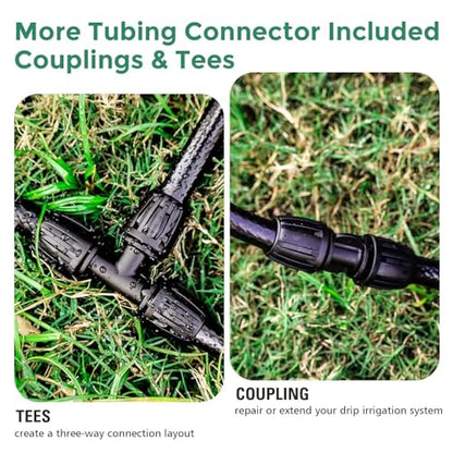 Maotong 40 FT 1/2 inch Drip Irrigation Tubing Main Line Hose Tube for Garden Irrigation System - size: 40 FT 1/2"