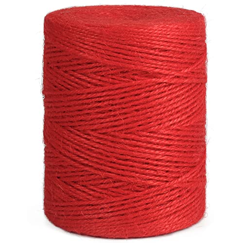 Vivifying Red Twine, 656 Feet 2mm Christmas Twine String for Gift Wrapping, Crafts, Packing and Decoration - color: Red, size: 656Feet