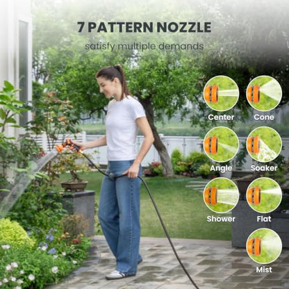Giraffe Tools Retractable Hose Garden Reel 1/2"100FT Wall Mount Auto Rewind - size: 1/2 100FT