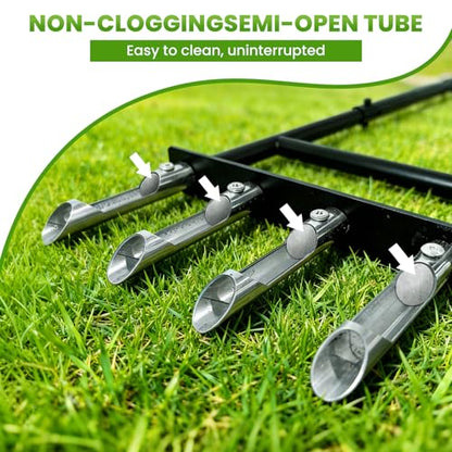 Aerator Lawn Tool,Stainless Steel Core Aerator Lawn Tool with 4 Hollow Tine