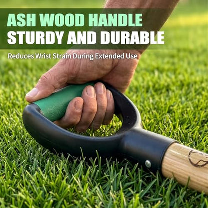 Garden Shovel for Digging, 29 Inch Small Shovel with Ergonomic D-Handle, Heavy Duty Stainless Steel Gardening Shovel for Planting and Yard Work, Compact Beach Shovels for Sand, Soil and Landscaping