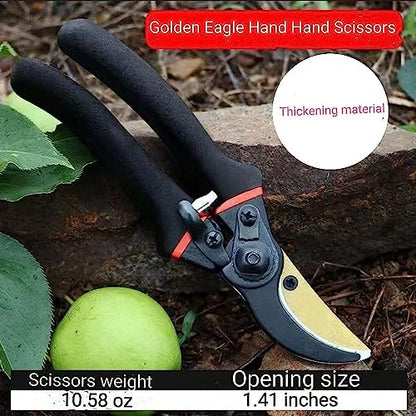 Heavy Duty Bypass Pruning Shears Gardening Manual Pruning Shears Plant Shears Flower Shears Best Gardening Shears, Tree Pruners Cutting Branches Hedges Shrubs and Bushes Ideal Tool Easy to Prune