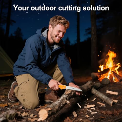7 Inch Folding Saw, Manganese Steel Pruning Hand Saw - size: 7.5-Inch Folding