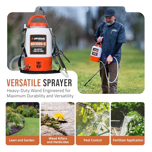 PetraTools Battery Powered Sprayer with 8 Nozzles, HD1000-S (1 Gal Pro Kit) - size: 1 Gallon ProKit
