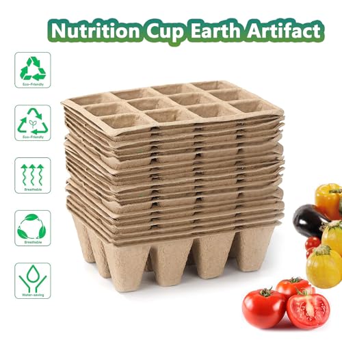 240 Cells Seed Starter Tray, 20 Pack Plant Starter Kit - size: 240 Cells, 20 Packs