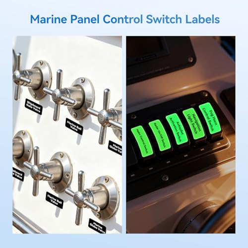 NIIMBOT Thermal Transfer Labels 0.52''x1.38'', Only for B18/N1 Label Maker - color: 0.51''×1.38''-luminous
