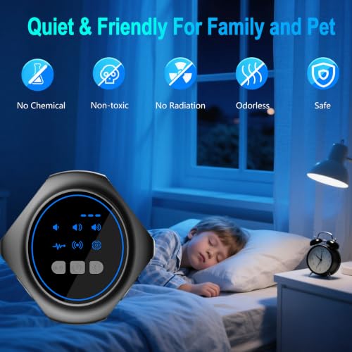 Rodent Repellent Ultrasonic Plug in, Mice Repellent Indoor, Ultrasonic Pest Repeller with 360° Coverage for Rats, Squirrels, Spider, Pest Control Device for House, Attic, Kitchen, Garage