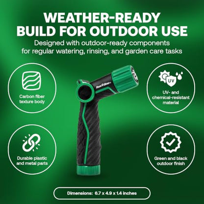 Rain Bird TCNZLADJ Garden Hose Nozzle - Thumb Control Water Spray - size: Adjustable Multi-Pattern