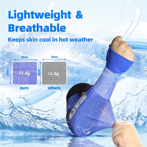 Schwer 20 Pairs 18in A6 Cut Resistant Arm Sleeves for Gardening, S902 - color: Blue, size: 18 In-20 Pairs