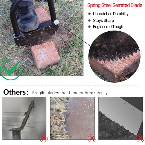 Edger Lawn Tool 41in Border Edger with Tempered Spring Steel Blade - size: 41" Assembly Required