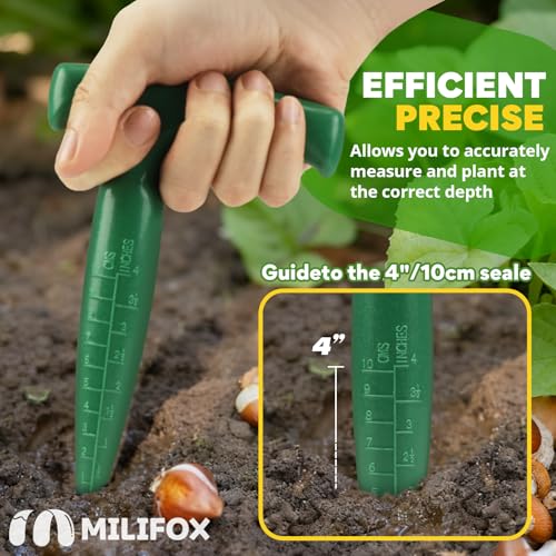 Seed Planter Tool, T-Handle Seed Dibber, Green, 1 Pack - color: Green, 1-Pack