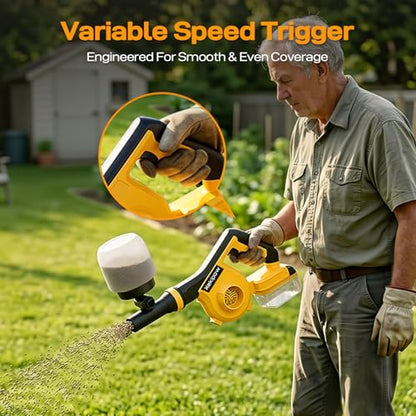 Cordless Handheld Fertilizer Spreader Compatible with Dewalt 20V
