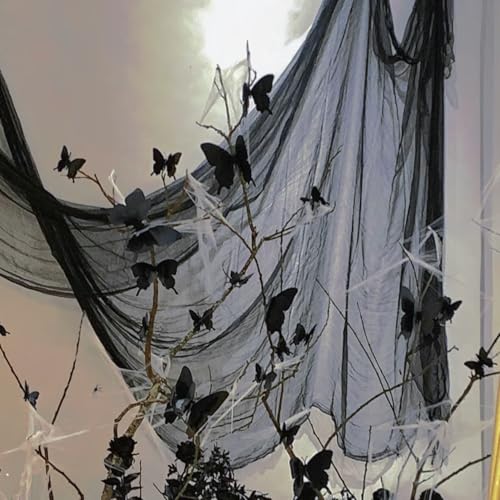 Mosquito for Patio, DIY Garden Mesh Netting, Bird Cover Net, Barrier Plant Vegetables Protection Net, Heavy Duty Netting for Balconies Patio Raised Bed Screen (Black, 6x0.75m) - color: Black