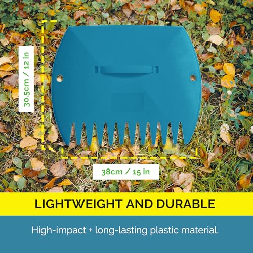 GardenHOME Leaf Picker Upper, Leaf Scoops Hand Rakes, Leaf Grabber Claws - style: blue