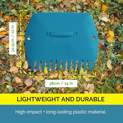 GardenHOME Leaf Picker Upper, Leaf Scoops Hand Rakes, Leaf Grabber Claws - style: blue